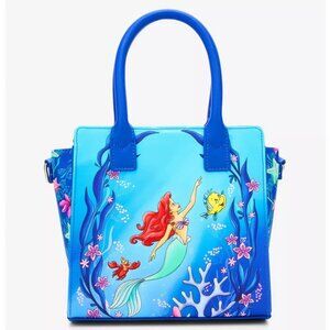 Loungefly Disney Little Mermaid Satchel Ariel Mini Purse Handbag Shoulder Bag